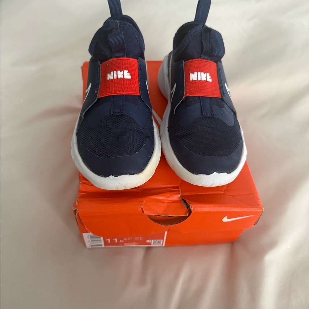 Nike Kids Navy and Red Sneakers